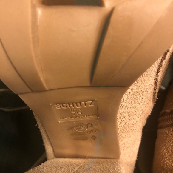 Naina Suede & Faux Shearling Boots Sandstone sz 7 - Picture 6 of 12